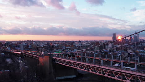vista aérea lejos del tráfico en el robert f