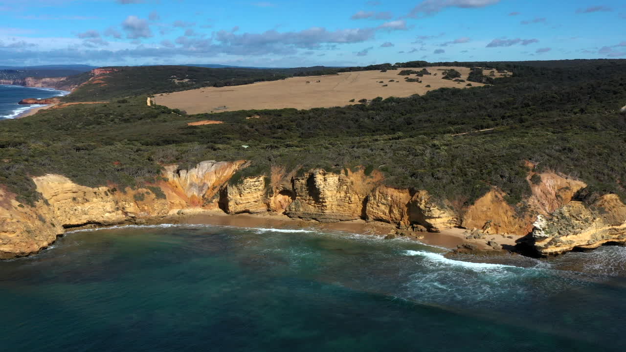 AEREA Frastagliata costa della Great Ocean Road, Australia