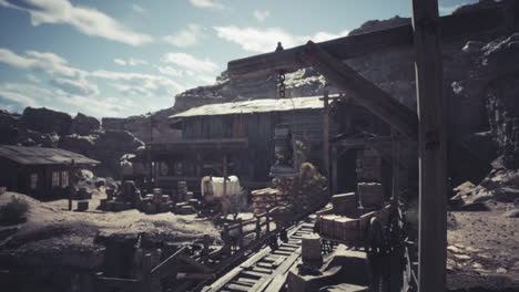 old west mining town