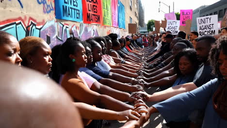 unity protest: standing together against racism