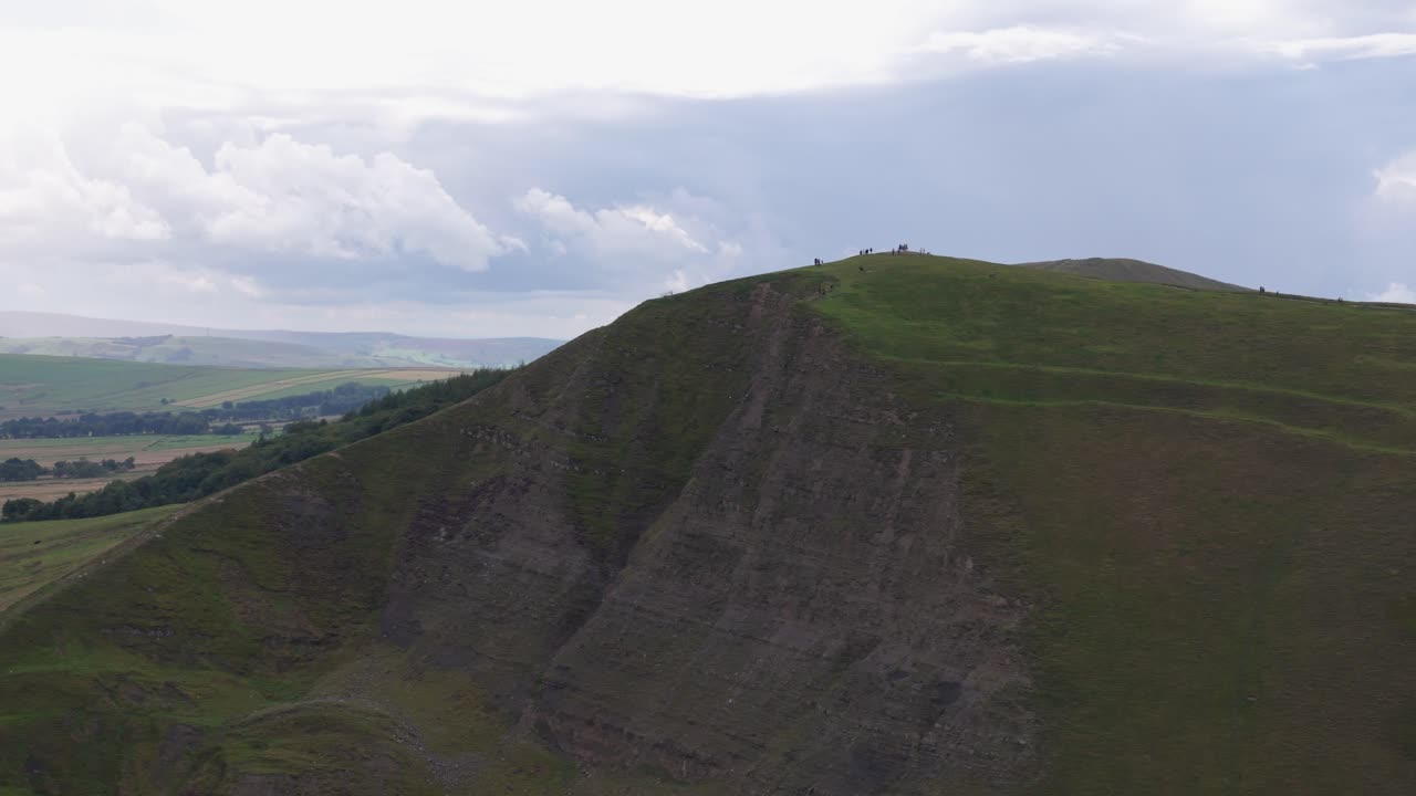 피크 디스트릭트 국립 공원, 더비셔, 영국 - 공중 사진