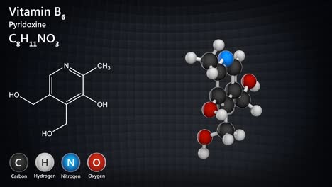 vitamin b6(pyridoxine). seamless loop.