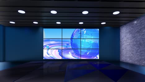 3d 가상 tv 스튜디오 뉴스