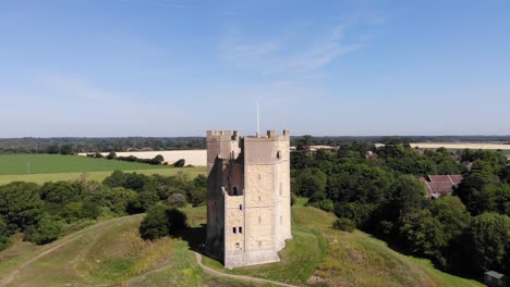 flying towards the orford castle in suffolk, uk. 21.06.25