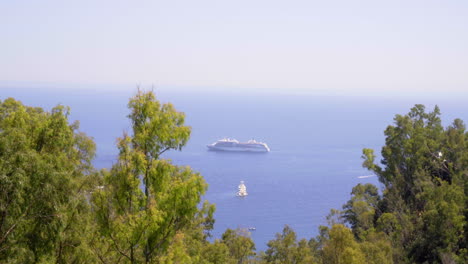 looking at the blue sea from the distance