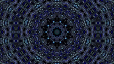 hermoso caleidoscopio abstracto que brilla, una luz radiante que regula los movimientos sutiles