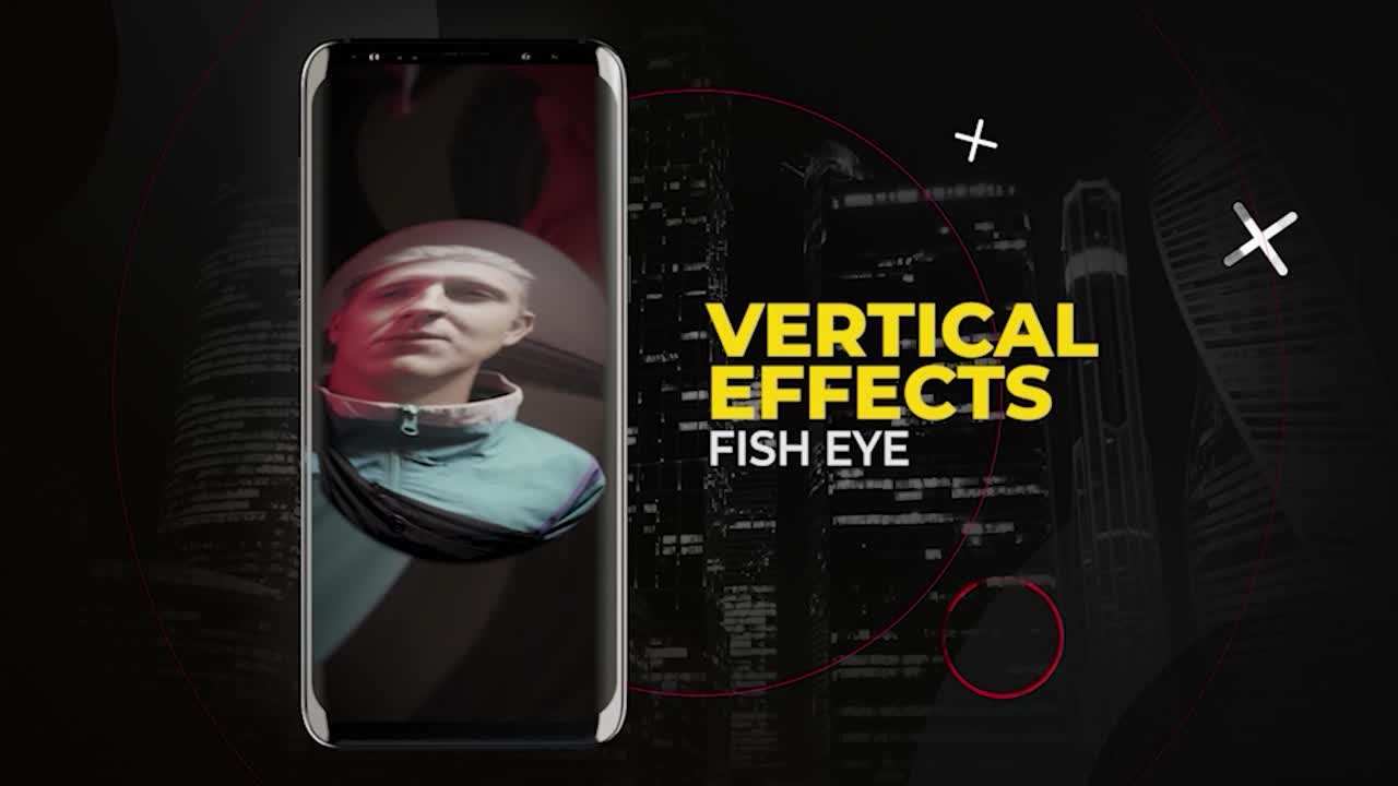 Effetti verticali fisheye per smartphone