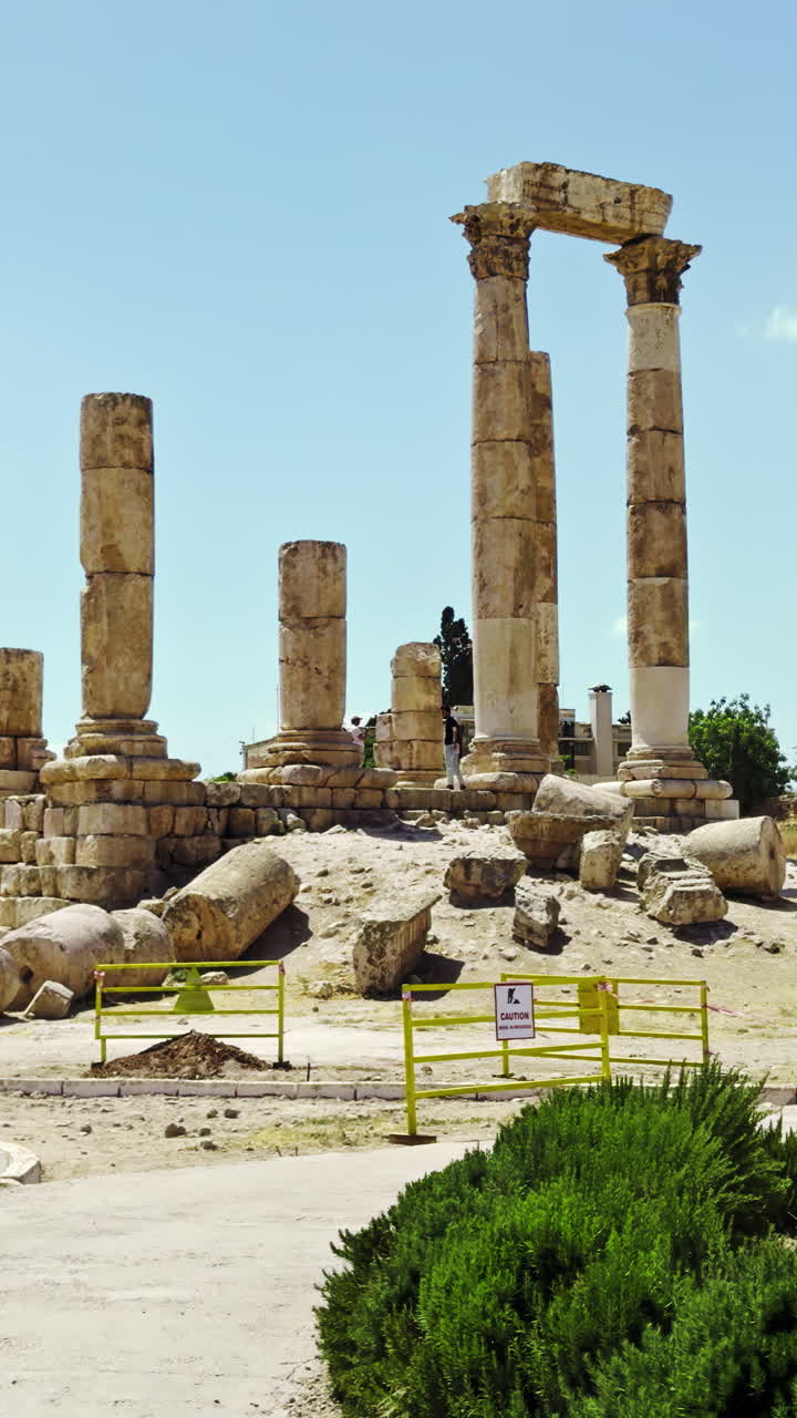 antiguas ruinas en jordania