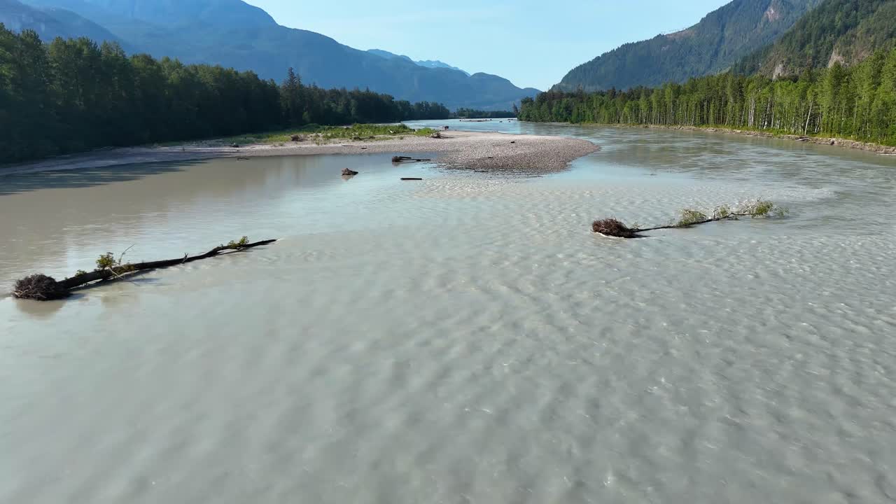 Squamish River on a sunny summer day