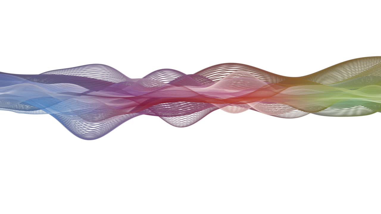 animación fantástica con objeto de onda de partículas en cámara lenta y espacio para texto, 4096x2304 bucle 4k