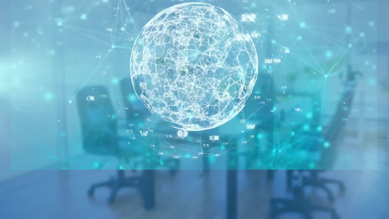 빈 사무실에서 데이터 처리 네트워크의 활성화