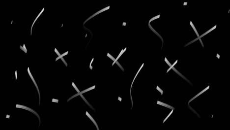 animación en 2d con trazos blancos en una pantalla negra.