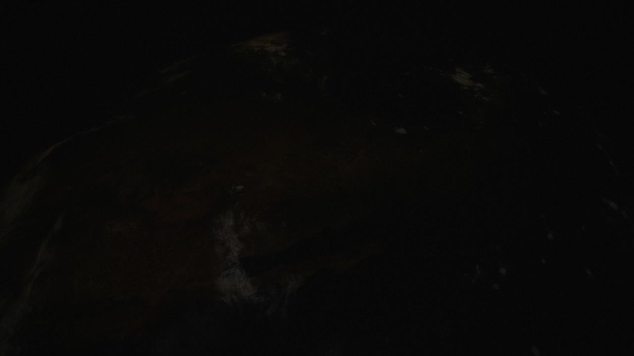 la costa oeste de méxico y estados unidos, como se ve desde lo alto en órbita en un lapso de tiempo simulado