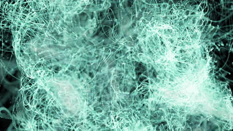 animación de senderos de luz brillante que se mueven sobre un fondo negro