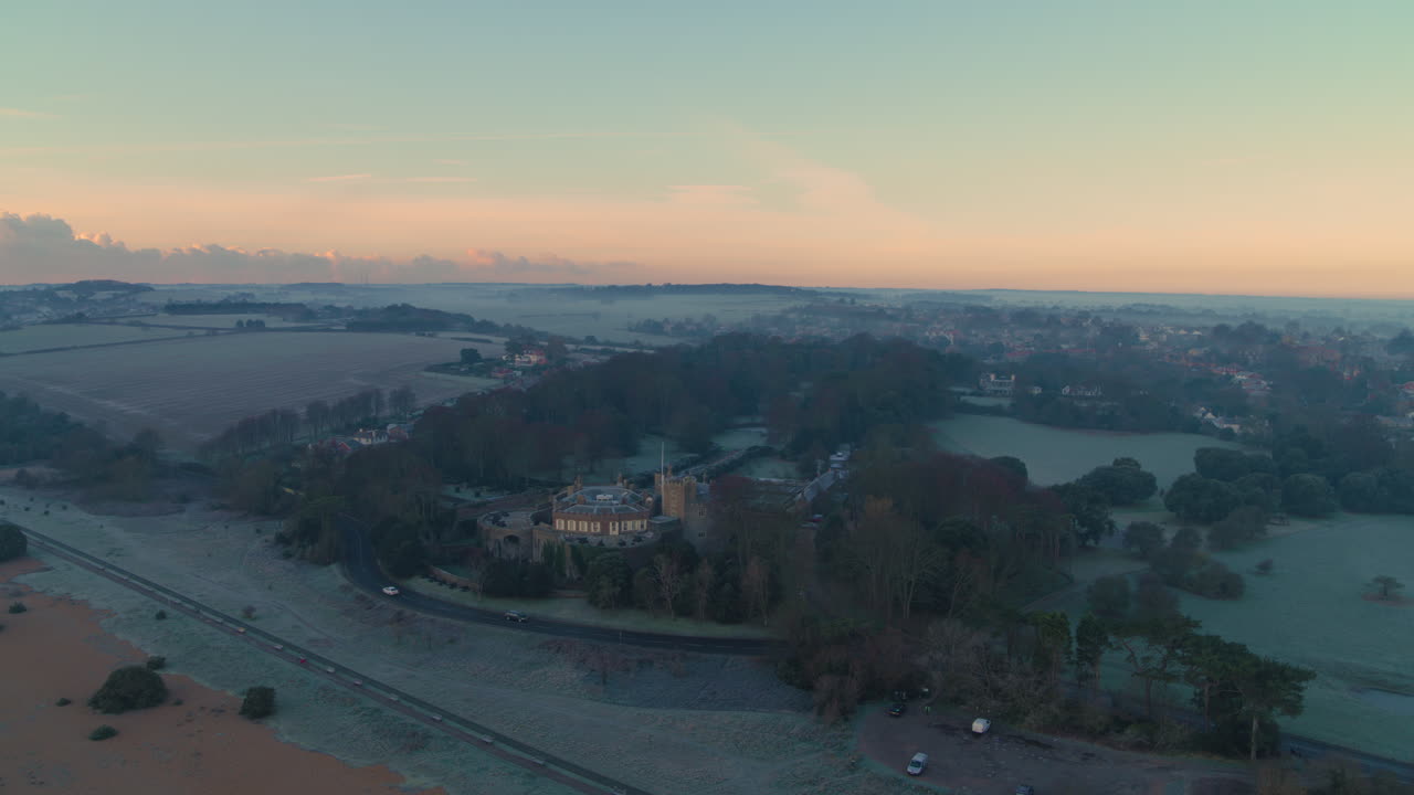 vista aérea del castillo de walmer, kent, inglaterra