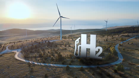 Hydrogen-energy-storage-gas-station-fuel-dispenser-tank-with-wind-turbine