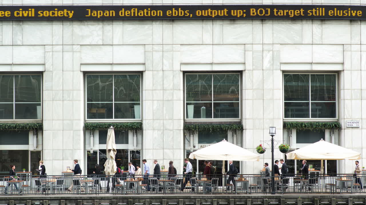 도크랜드 통근자 timelapse 04