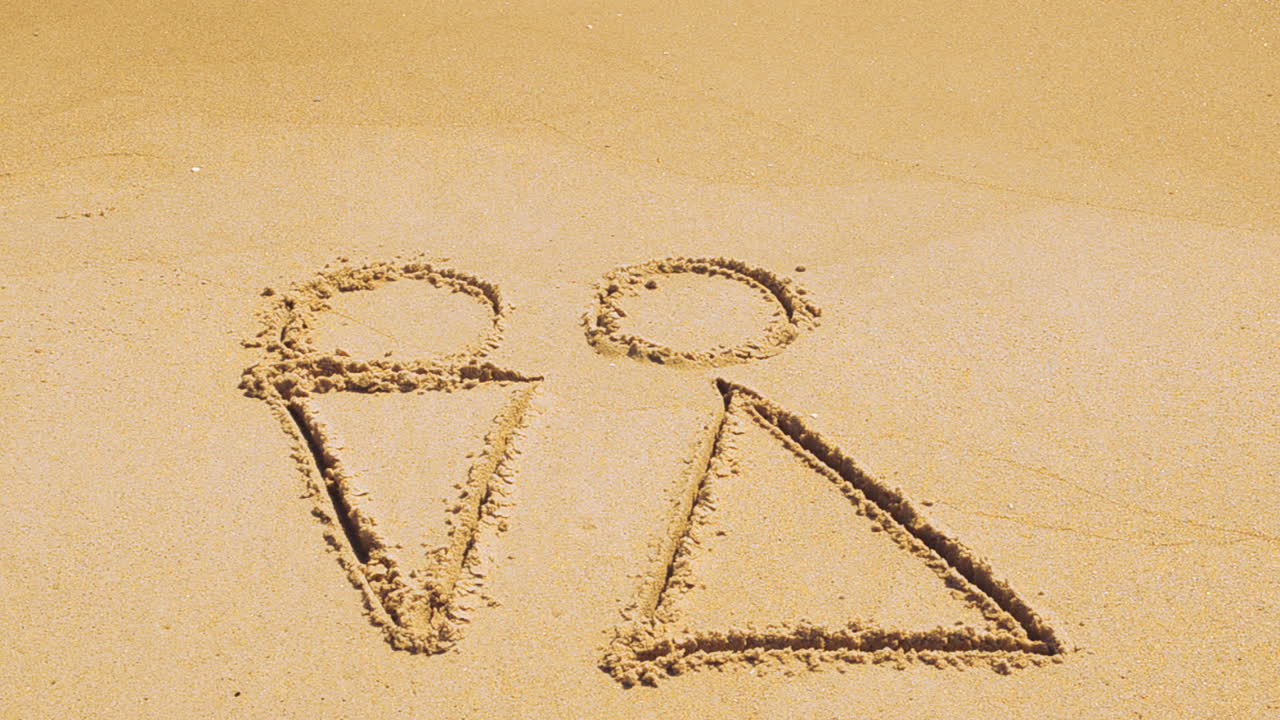 Dessin de touristes sur la plage. Tournage sur la plage
