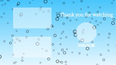 bubble fancy end card ending screen motion graphics