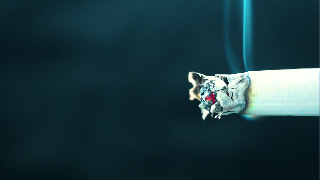Close-up of a Burning Cigarette