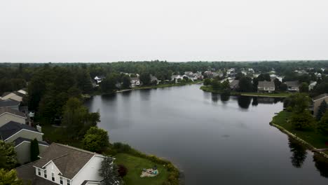 another inland suburban lake at a neighborhood