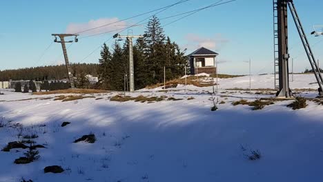 Slow-motion-Panorama-view-of-tourist-ski-location-in-Germany