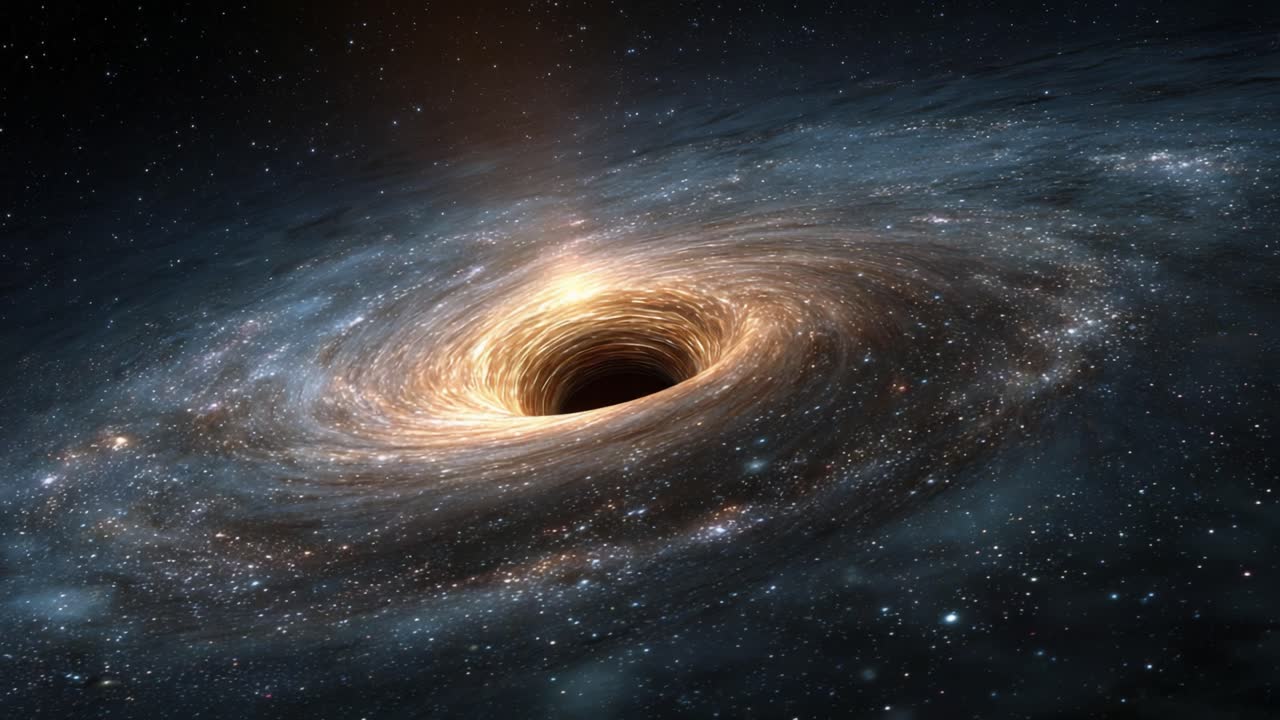 A Mesmerizing Cosmic Journey into the Depths of a Black Hole: Exploring the Interaction of Light and Gravity in the Heart of a Galactic Phenomenon