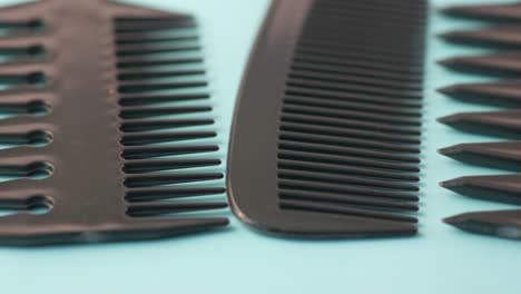 Close-u-of-professional-combs-on--background