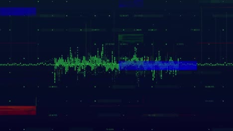 Animación-De-Interferencia-Sobre-El-Procesamiento-De-Datos-Sobre-Fondo-Negro