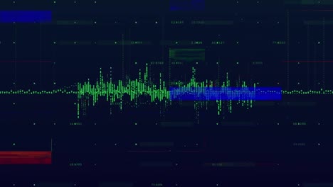 animation of interference over data processing on black background