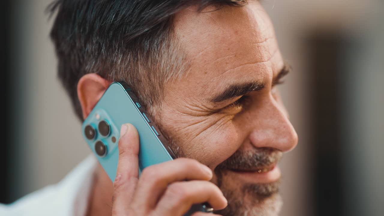 Man Talking on Phone