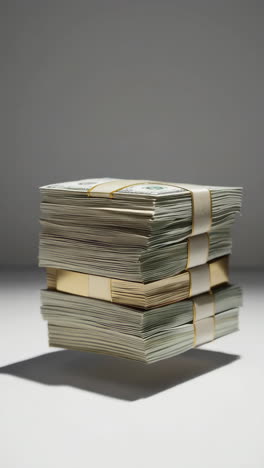 Una pila de dinero.