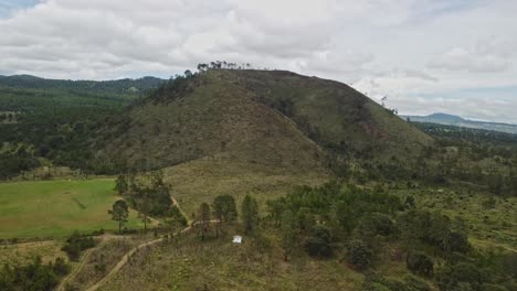 autumn wooded landscape in the central highlands, under old extinct volcanoes