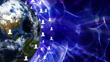 earth, connection network concept, loop
