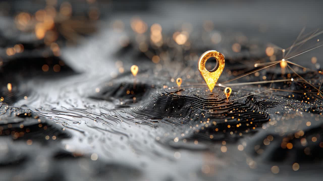 Exploring the Latest Innovations in Geolocation Technology: A Stunning Visual of 3D Maps Featuring Prominent Location Pins for Enhanced Navigation Experiences