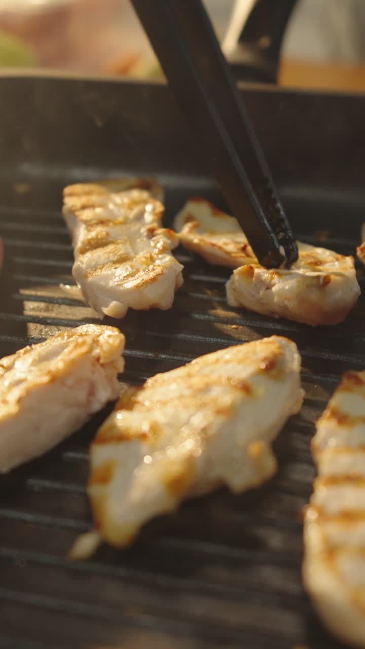 Grilled Chicken Cooking