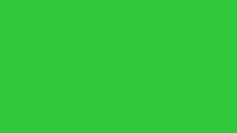 falling meteorite star motion graphics with green screen background. trails of fire and smoke on chroma key.