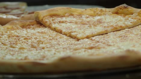 delicious slice of cheese pizza