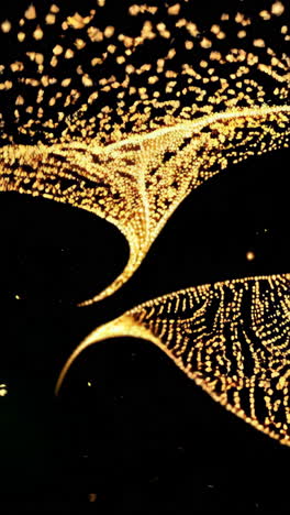 abstract golden lights