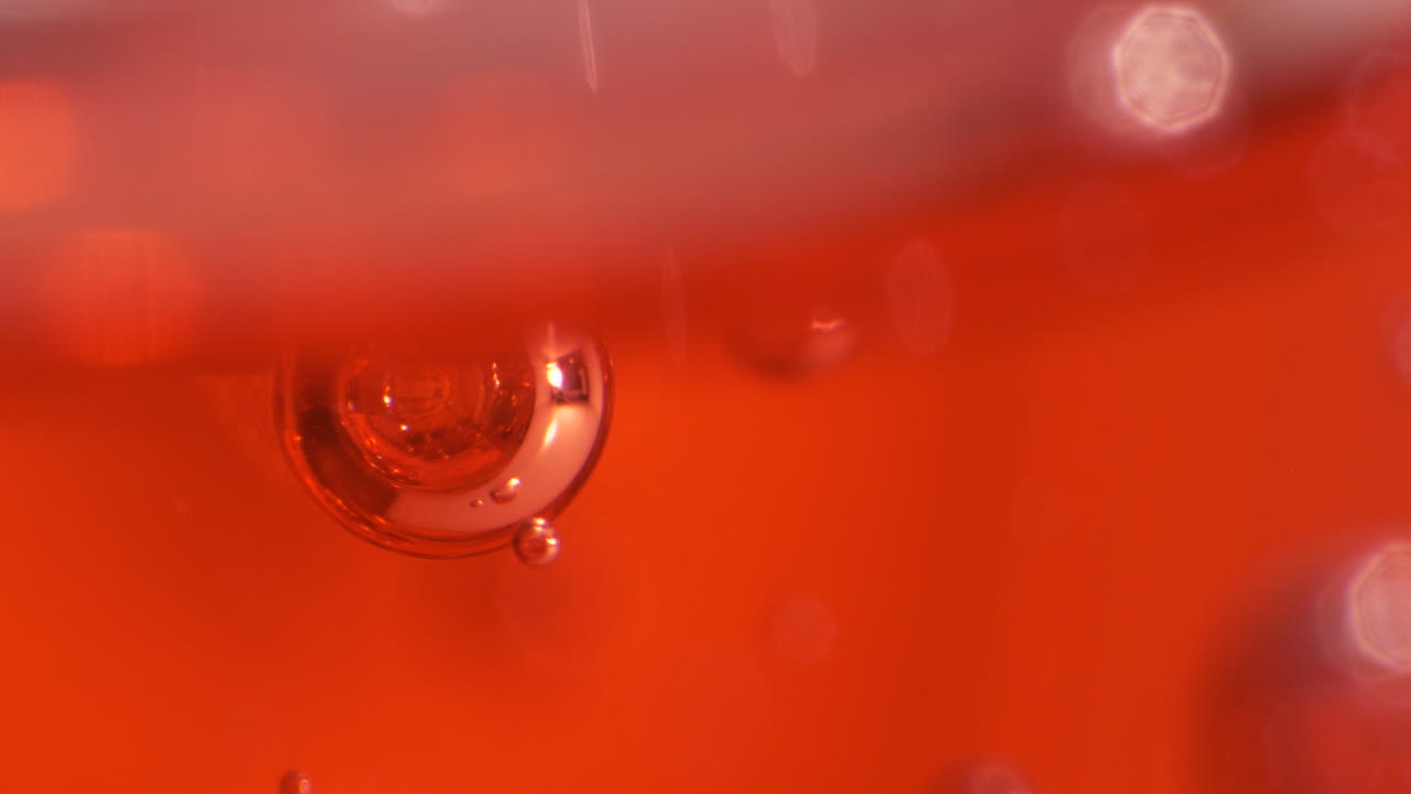 실험실 코로나 바이러스 인간 혈액 샘플, 극단적인 매크로 클로즈업