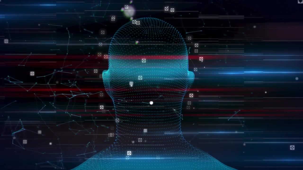 Digital Human Head Model with Facial Recognition Scanning Technology