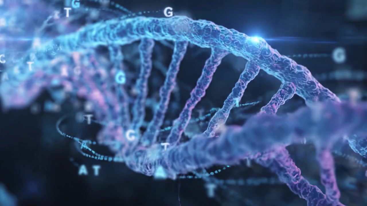 Exploring the Complexity of DNA: A Stunning Visualization of Molecular Structures in Genetic Code Representing Life's Blueprint