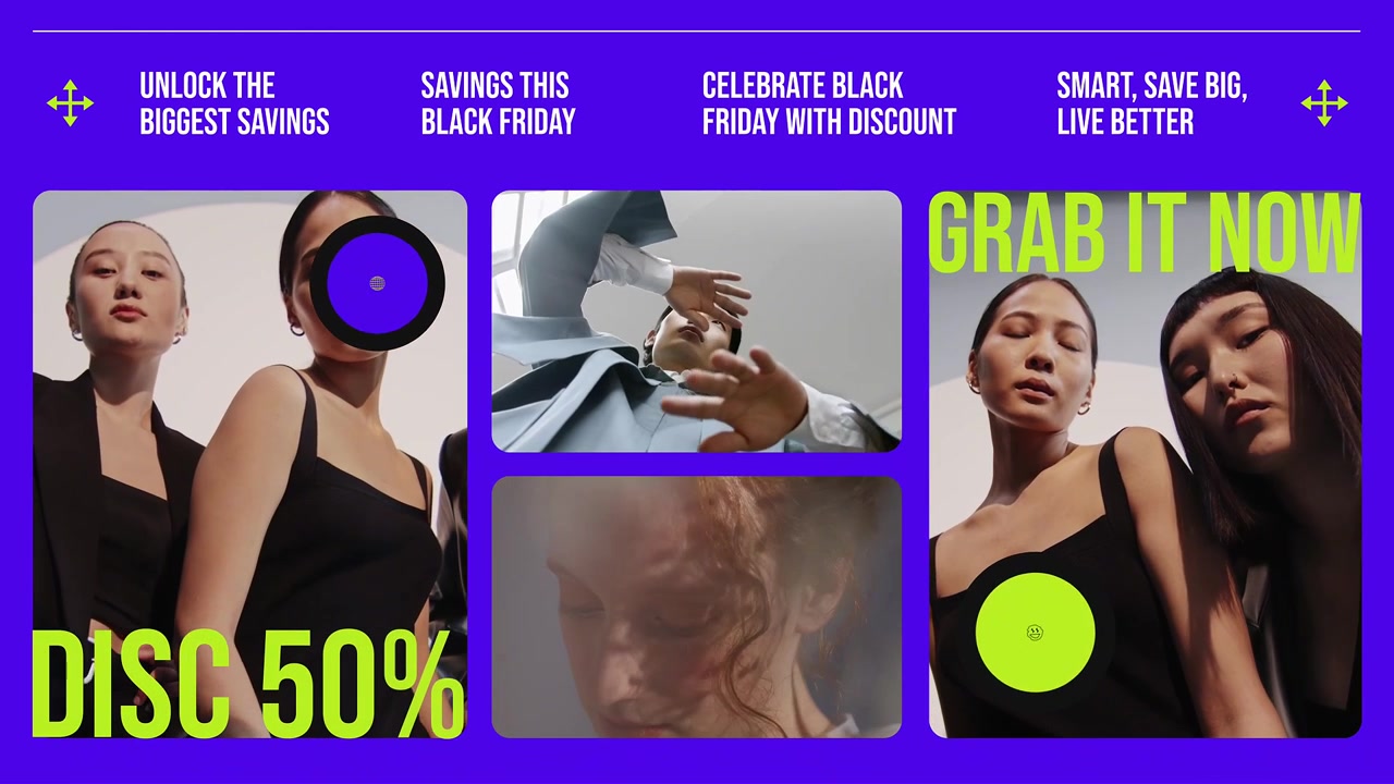 After Effects per promozione Black Friday creativa