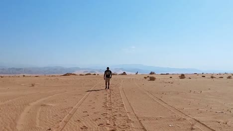 through the jordanian desert in slo mo