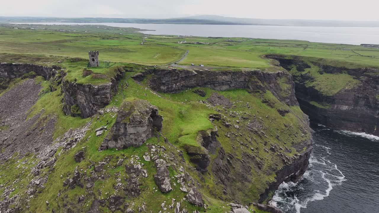 paisaje oceánico épico aéreo aéreo