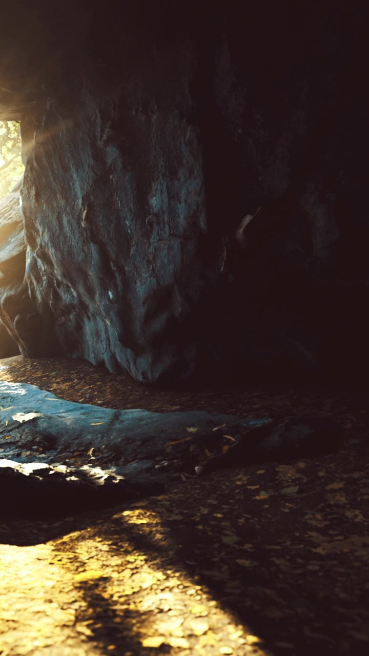 La luce si riversa nella caverna rivelando le meraviglie nascoste della natura