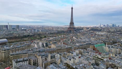 paris cityscape with tour eiffel, france