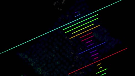 espectro de la música vintage vj bucle