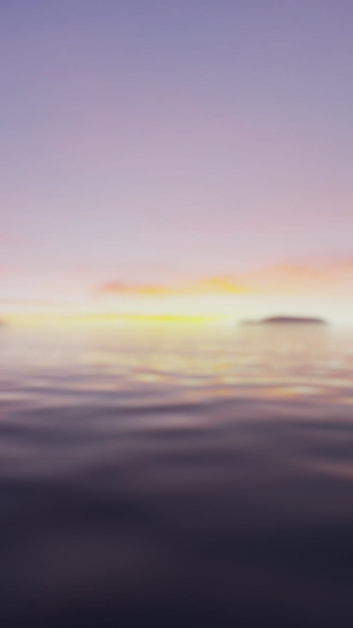 구름 위에 있는 멋진 일몰