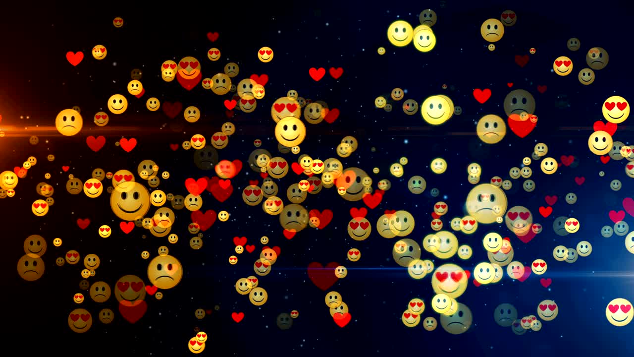 버블 채팅 이모티콘, 아이콘, 소용돌이 루프, 원활한 배경